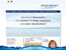 Tablet Screenshot of interwater-eg.com